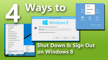 4 Ways to Shut Down or Sign Out on Windows 8