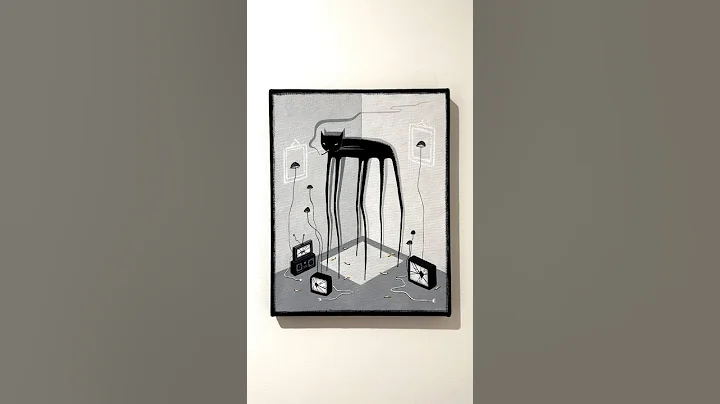 ‘Nothing On TV’ 📺 gouache on canvas. #surrealism #painting #surrealart #surreal #art #gouache