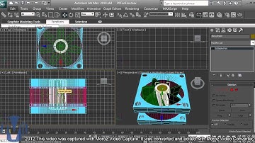 3D Modeling - Computer Fan Tutorial - Beginners - 3ds max - pt 11 of 16
