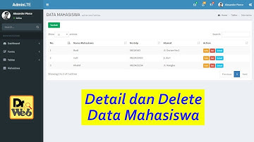 #07 Detail dan Delete Data Mahasiswa dengan Codeigniter