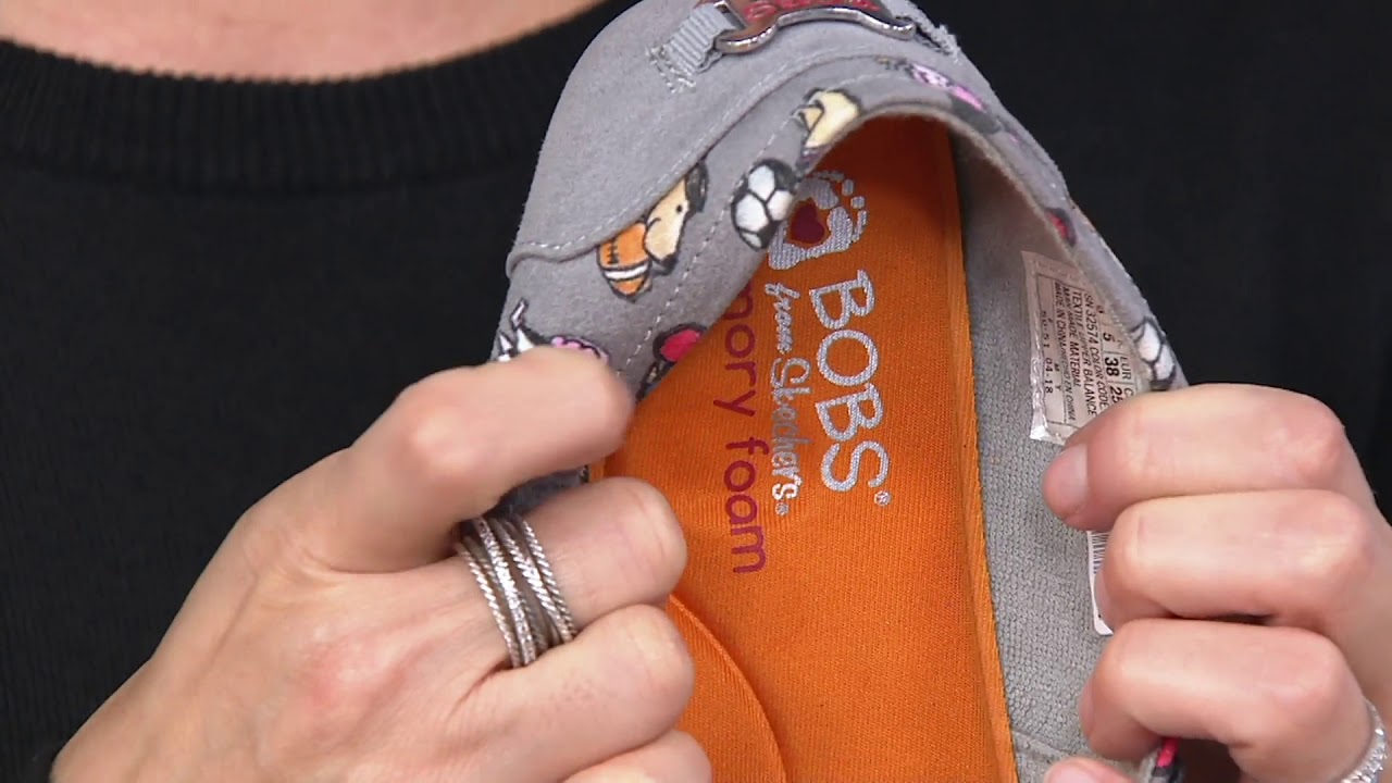 Skechers BOBS Slipon Shoes Sporty Dogs on QVC YouTube