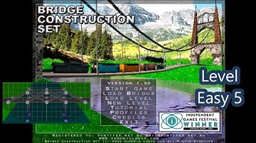Bridge Construction Set. Easy map pack. Level 5.