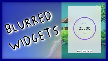 Plasma gets Prettier and more Blurred by the day!