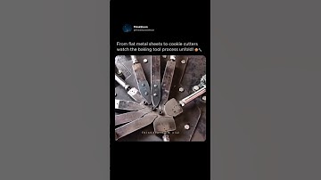 🍪 How Cookie Cutters Are Made From Raw Metal Sheets — Satisfying Process! 🔧 #Shorts