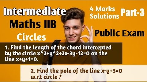 Intermediate Maths IIB Circles || Important 4 Marks for Public 2021 - Part 3