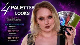 4 Palettes, 4 Looks &amp; First Impressions 👀 | Skyfire, Nocturnal Flame, Prelude &amp; Pillow Gems