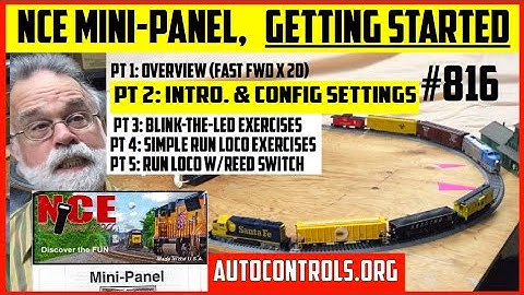 816-2/5❇️SETUP❇️(Beginner Exercises for NCE Mini-Panel DCC Automatic Train Control)