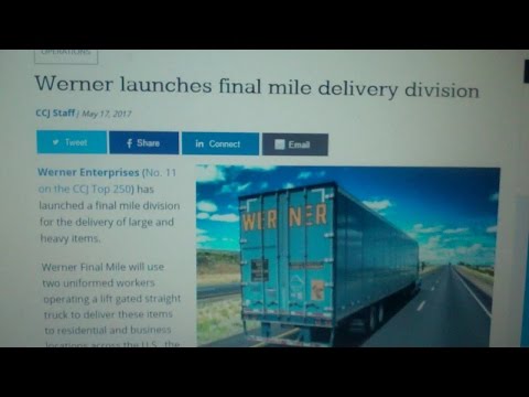 Werner Stepping Into Final Mile Delivery: News003