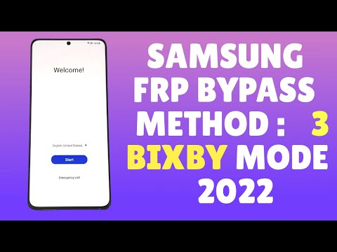 New FRP Solution 3 : Samsung FRP Bypass Android 11 2022 [Bixby Method]