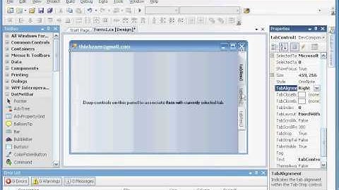 TinBK3 tutorial 02 TabControl