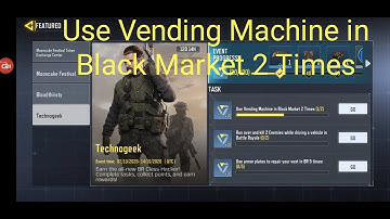 USE VENDING MACHINE IN BLACK MARKET 2 TIMES #CODMOBILE