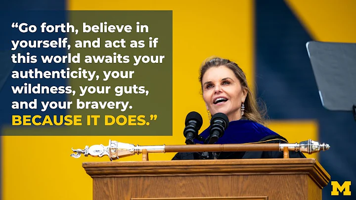 4-30-2022 Maria Shriver Commencement Remarks at the University of Michigan