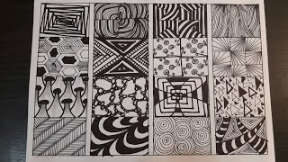 16 Kolay Zentangle Zentangle Çizimi Zentangle Desenleri Doodle Desenleri Karakalem Diy