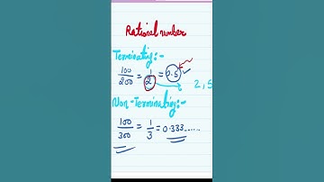 Terminating And Non Terminating Rational number #shortsfeed