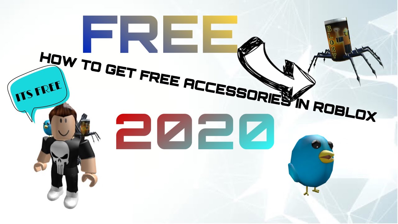 free roblox accessories 2020