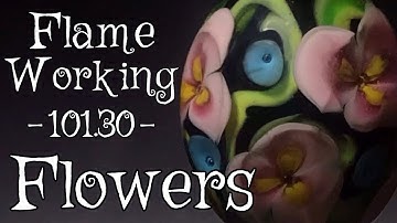 Lampworking / Flameworking - 101.30 - Encasing Flowers, demo