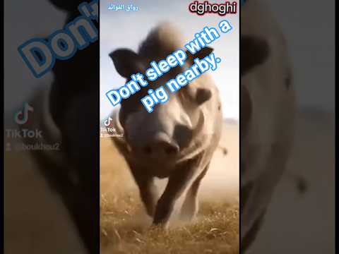        لا تنم و جارك خنزير بري