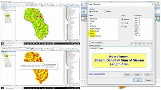 How to Calculate Stream or drainage Length and Density in ArcGIS