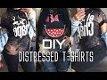 DIY- Distressed T-shirt
