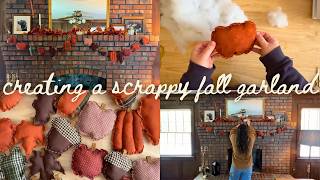 Welcoming Fall into our Home & Making a Scrappy DIY Fall Garland 🍂