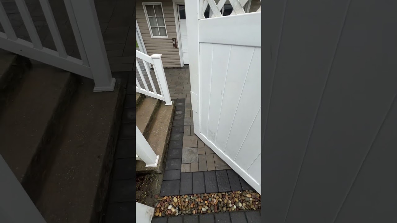 Copiague paver patio toffee onyx lite 