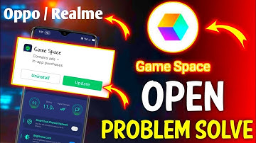 Oppo Realme game space Open problem solve || How to open problem solve in game space.....