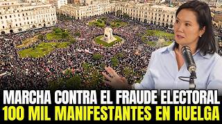 🔴 ¡LO ÚLTIMO! MÁS DE 100 MIL PERSONAS TOMAN LAS CALLES DE LIMA Y EXIGEN NUEVAS ELECCIONES ⚠️😱