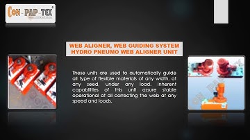 Web Aligner, Web Guiding System | Conpaptex Equipments