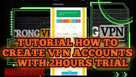 TUTORIAL HOW TO CREATE VPN ACCOUNT WITH FREE 2HOURS TRIAL