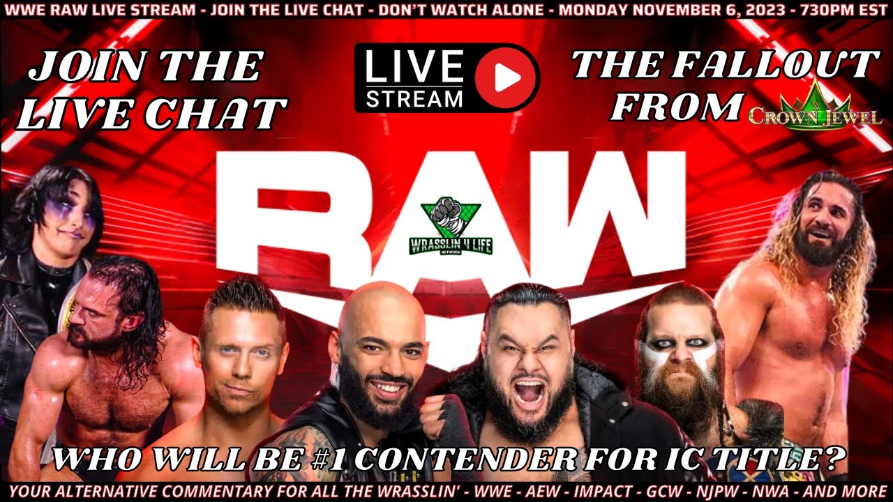WWE RAW Live Stream Join Our Live Chat (November 6, 2023) WWE WWERAW Survivorseries YouTube