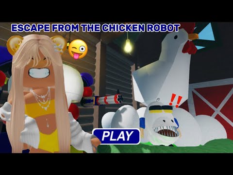 ESCAPE FROM THE CHICKEN ROBOT 🤖 #simba #obby