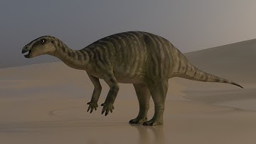 Camptosaurus 3D Model Turnaround