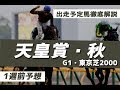 【競馬予想】2018 天皇賞・秋