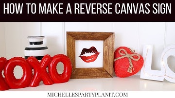 HOW TO MAKE A REVERSE CANVAS WITH CRICUT - Foil Iron On EasyPress2 Tutorial