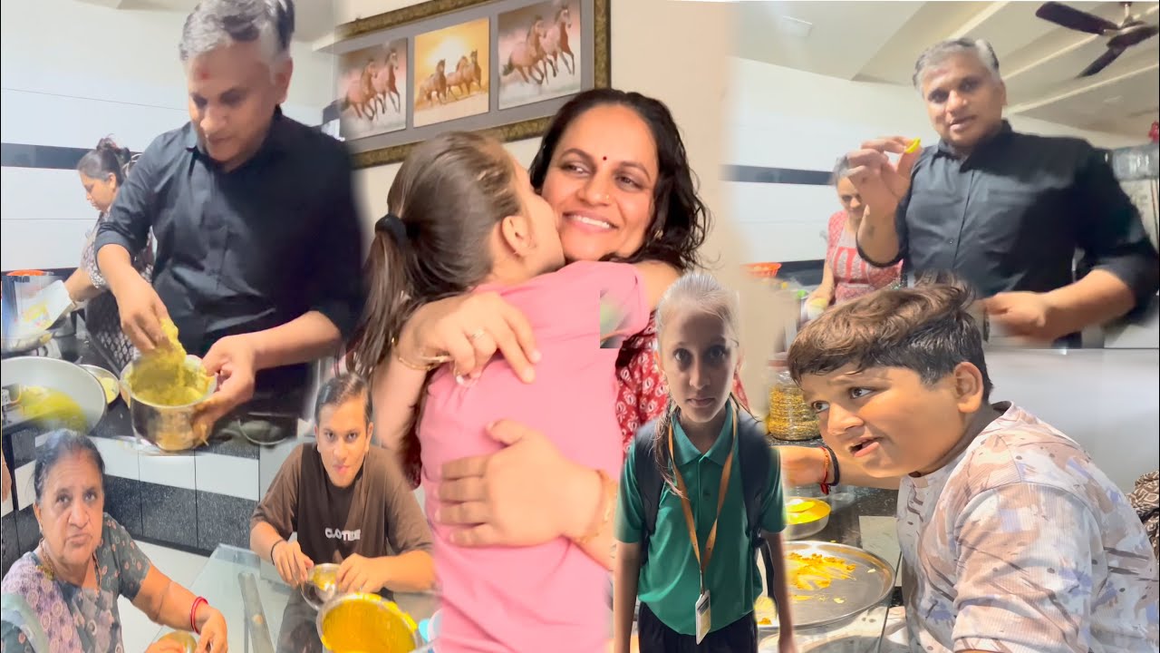 નૈતિક નો પારો છટકી ગયો કે છટકાવ્યો.🤣🤣આજે ઘરે ભજીયા પાર્ટી કરી.. ભજીયા મેં બનાવ્યા..