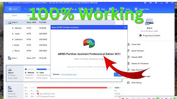 Aomei Partition Assistant Professional 10.9.1 License Code Lifetime Active