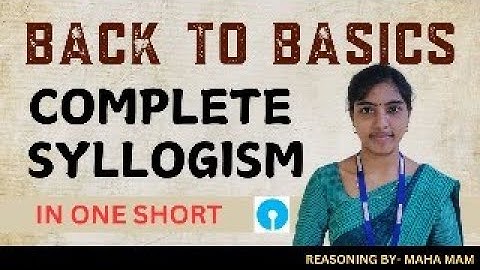 Complete Syllogism | Back To Basics | REASONING | SBI 2025- EduSprint Academy