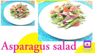 Asparagus summer salad recipe \\Healthy colorful salad\\by Ayni a