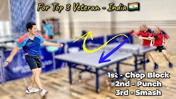 How to do a situation in competition : 1 - Chop Block- 2 - Long Punch Pimples- 3 - Smash