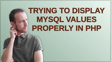 Joomla: Trying to display mysql values properly in php
