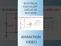 Electrical Equivalent Circuit of NOT Gate, #animationvideo,#electroniclab,#experiment,#short