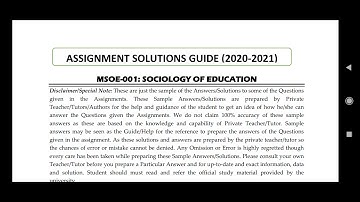 MSOE 1 Ignou Solved Assignment 2020-21