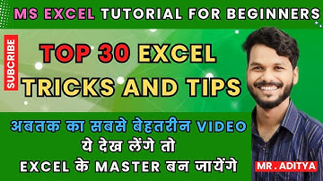 OMG 😱 Top 30 Excel Tricks and Tips in 50 Minutes | Top 30 Advanced Excel Tips for 2024 #excel #tips