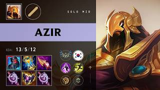 Azir Mid vs Twisted Fate - KR Challenger Patch 26.16