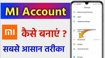 Mi Account Kaise Banaye !! How To Create Mi Account