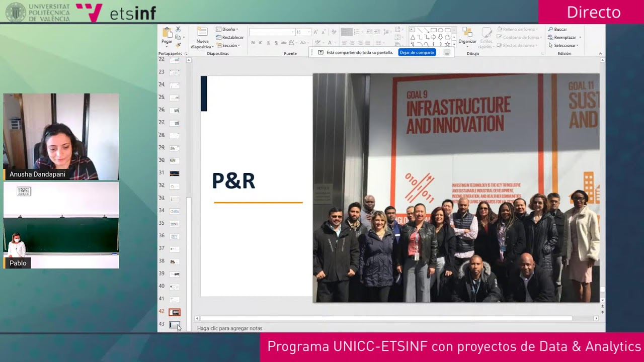 Presentación programa UNICC-ETSINF con proyectos de Data & Analytics