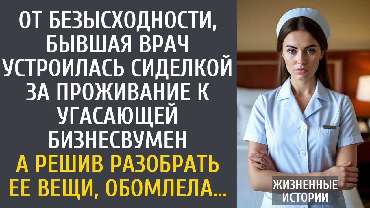 От безысходности, бывшая врач устроилась сиделкой за проживание к угасающей бизнесвумен…