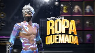 COMBINACIONES ROPA MAS QUEMADA QUE YO EN EL SOL?FREE FIRE || ALKATRAZ ??