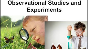 Observational Studies and Experiments