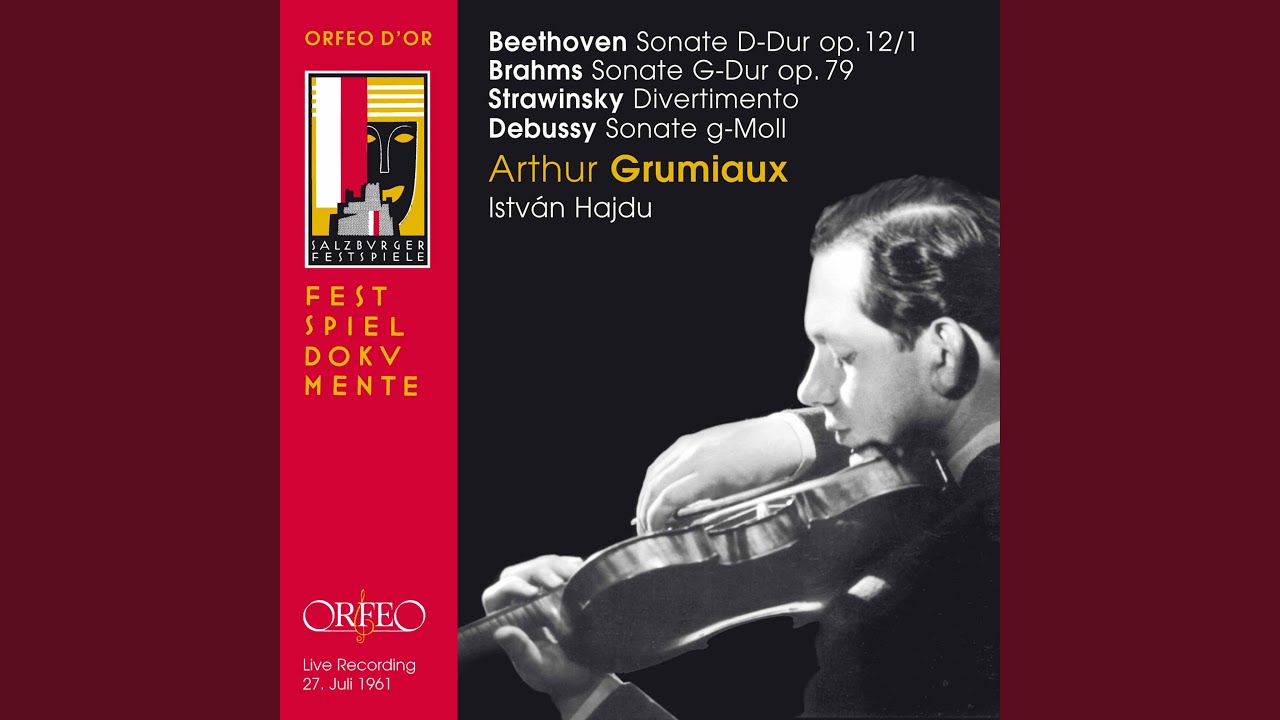 Tonton Violin Sonata in G Minor, L. 140: II. Intermède. Fantastique et léger (Live) di YouTube